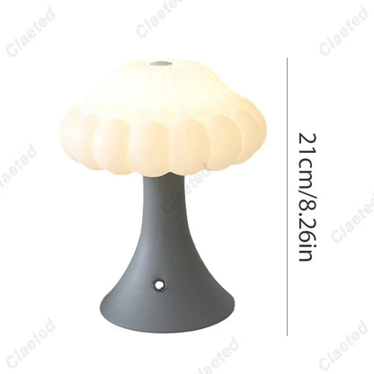 DecorBites™ LED Mushroom Night Light Touch Switch Bedside Lamp Kid's Room Decor