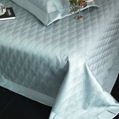 DecorBites™ Cool Lyocell Fiber Quilted Bedspread Set with Pillowcase