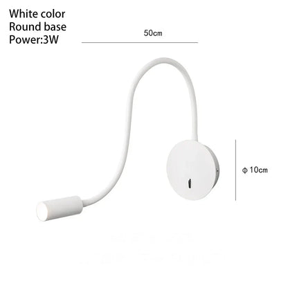 DecorBites™ 3W LED Wall Spot Light with On/Off Switch, Flexible Desk Reading Lamp