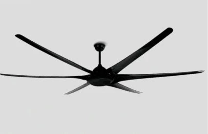 DecorBites™ 100" Large Ceiling Fan with Light, DC Motor, Reverse Blades, Stainless Steel Finish