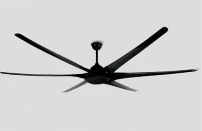 DecorBites™ 100" Large Ceiling Fan with Light, DC Motor, Reverse Blades, Stainless Steel Finish
