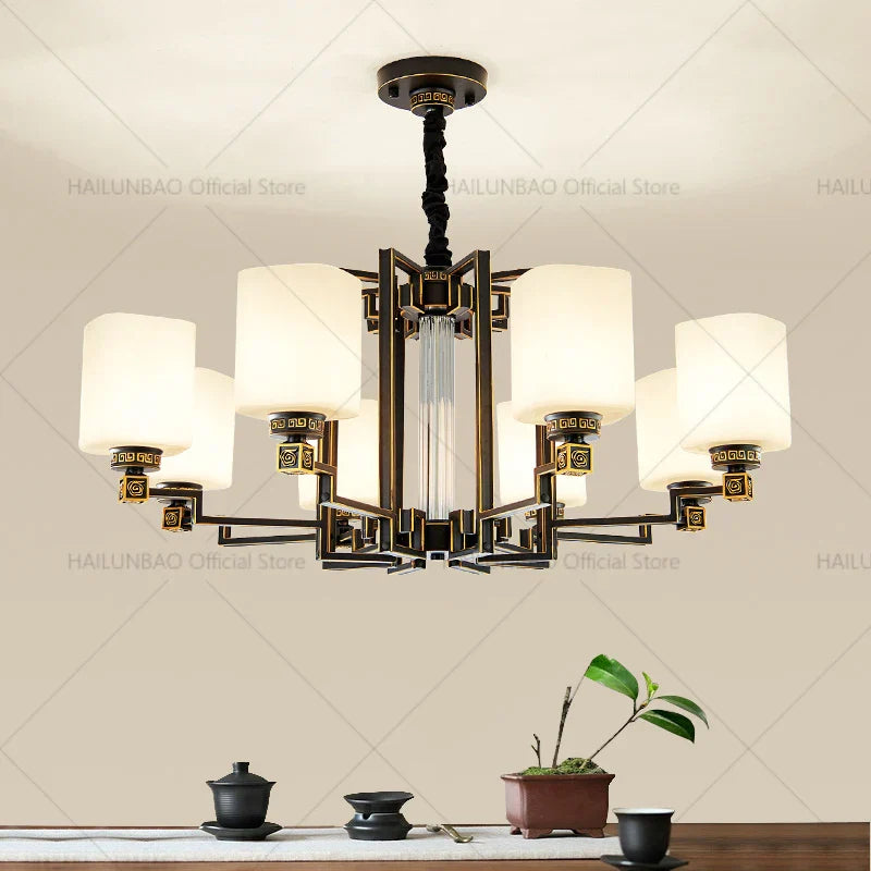 2024 New Duplex Villa Chandelier: DecorBites™ High Jump Floor Hollow Lamps Lighting