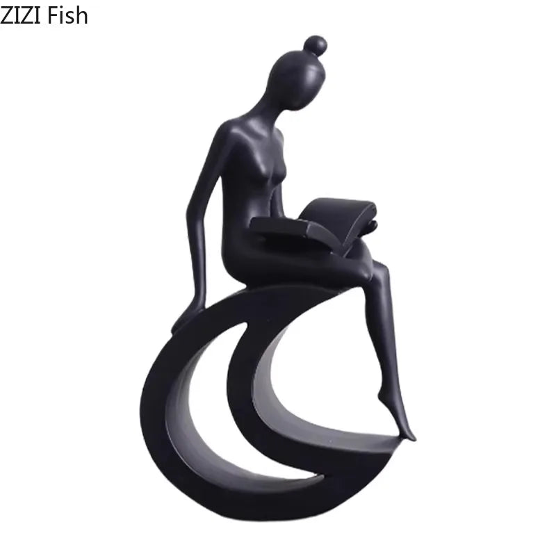 Abstract Figures Sculpture Modern Minimalism Decor Room Crafts DecorBites™ Aesthetics