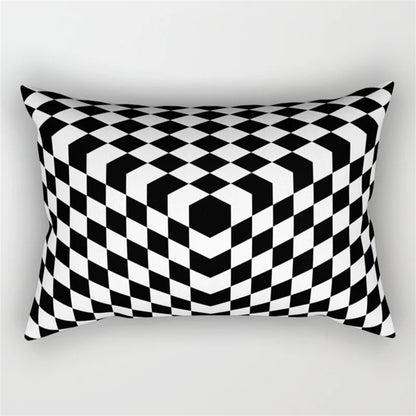 DecorBites™ Geometric Wave Line Waist Pillowcase Set