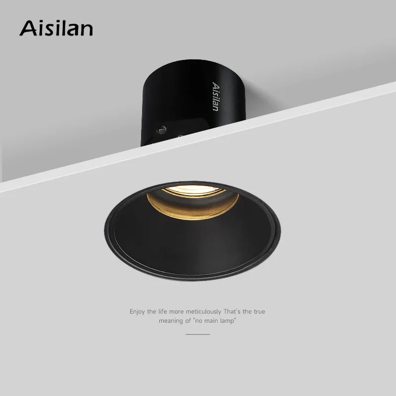 DecorBites™ 7W CRI97 LED Downlight: Dimmable, Frameless, Anti-glare Spot Light