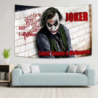 DecorBites™ Joker Tapestry: Tarot Card Hippie Wall Art, Artist House Decoration