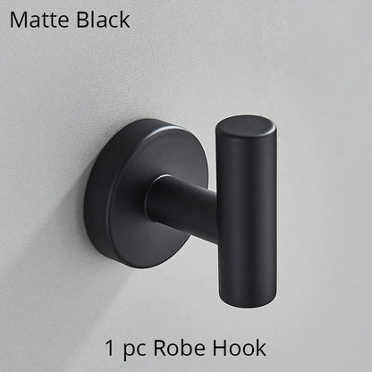DecorBites™ Bathroom Hardware Set Shelf Paper Holder Hook Towel Rack Ring Bath Accessories