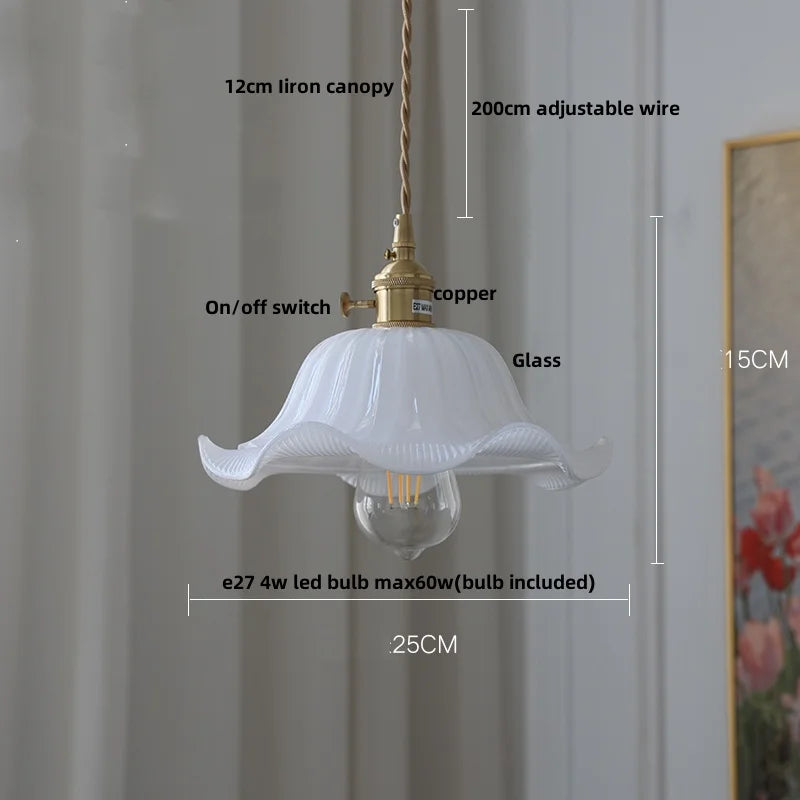 DecorBites™ Clear Glass LED Pendant Light: Modern Nordic Home Lighting Fixture