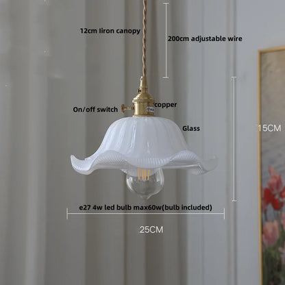 DecorBites™ Clear Glass LED Pendant Light: Modern Nordic Home Lighting Fixture