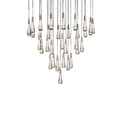 DecorBites™ Crystal Ceiling Pendant Lights for Dining Room, Luxury Designer Foyer Decor Lighting