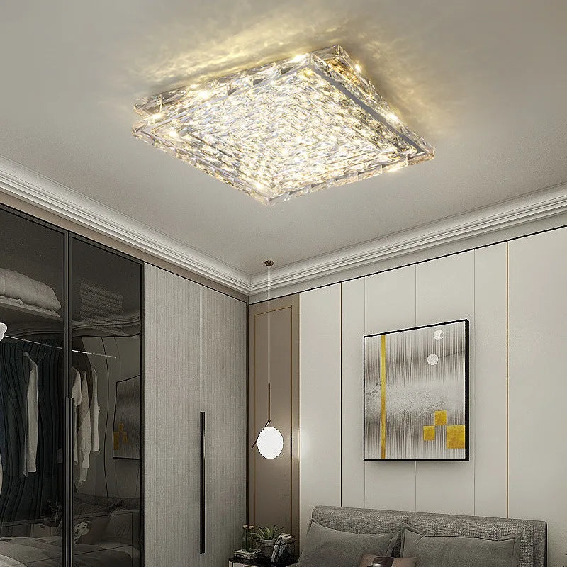 DecorBites™ Crystal LED Ceiling Chandeliers for Elegant Home Decor Lighting