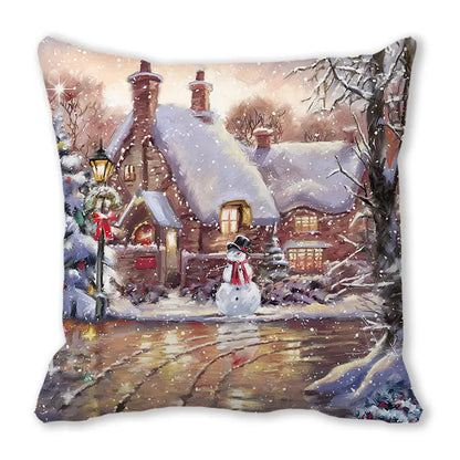 DecorBites™ Christmas Short Plush Pillowcase 45x45cm Home Decor
