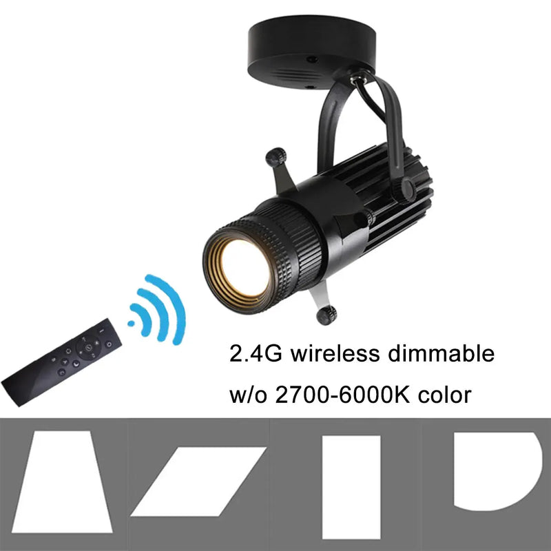 DecorBites™ 2.4G Wireless Remote LED Spotlight for Stage & Party - Dimmable 15W/20W