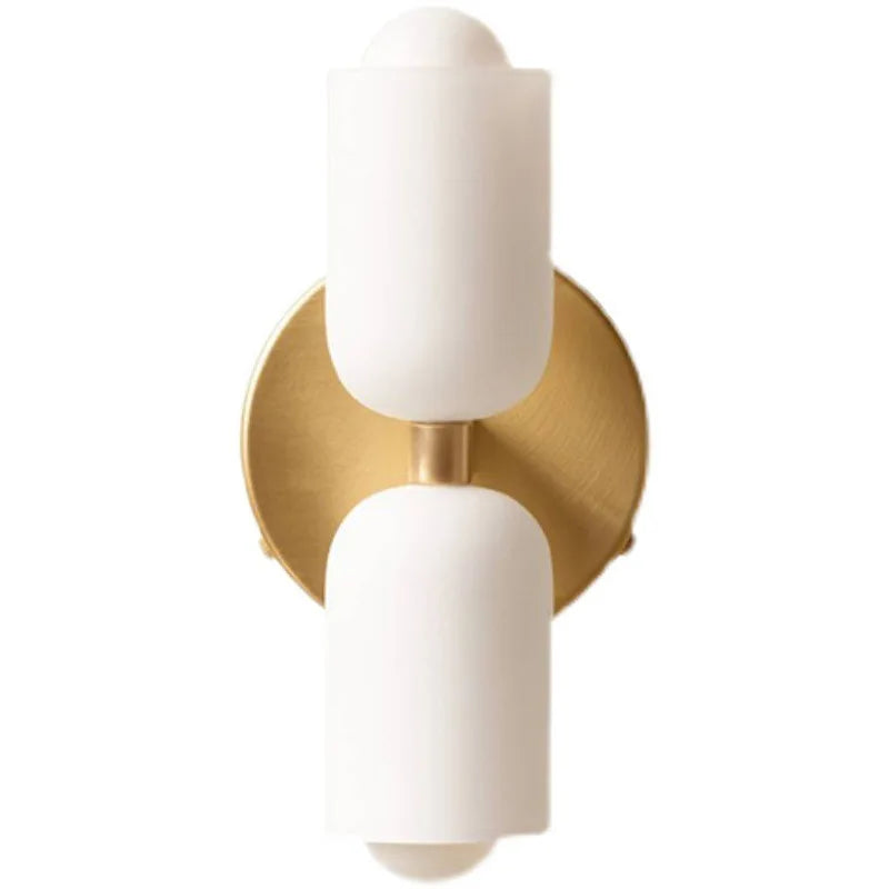 DecorBites™ French Cream Double Headed Glass Wall Lamp for Bedroom and Living Room