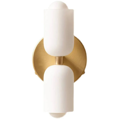 DecorBites™ French Cream Double Headed Glass Wall Lamp for Bedroom and Living Room