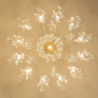 DecorBites™ Crystal Chandelier: Modern Luxe LED Branch Lighting for Living Room and Bedroom.