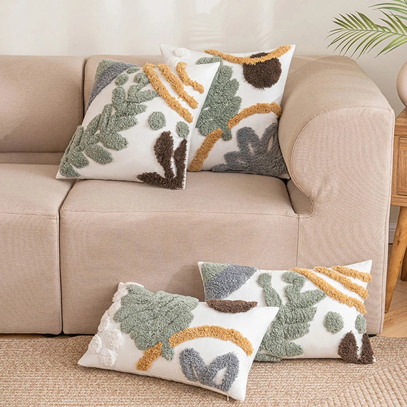 DecorBites™ Bohemian Loop Plush Cushion Cover for Living Room Sofa