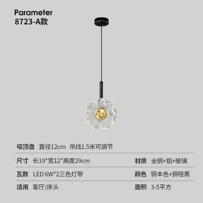 "DecorBites™ LED Glass Wall Lamp: Modern Home Decoration for Bedroom Living Room Corridor"