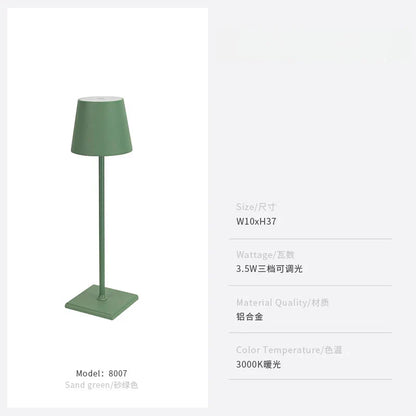 DecorBites™ LED Touch Table Lamp for Home, Office, or Hospitality with USB Charging