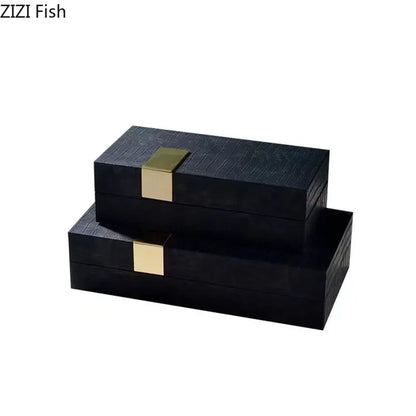 DecorBites™ Leather Jewelry Box: Chic Storage Solution for Dresser or Desk