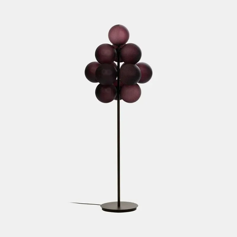DecorBites™ Glass Bubble Floor Lamp: Modern Nordic LED Lighting for Living Room and Bedroom