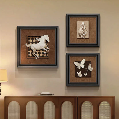 DecorBites™ Animal Wall Decor Frame Set Art Painting Poster Room Aesthetic Decoration