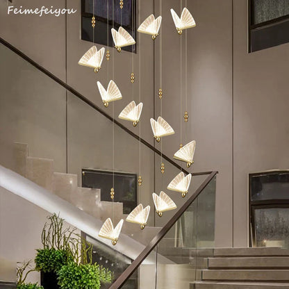 DecorBites™ Butterfly Pendant Lights Chandelier for Indoor Living, Dining, and Kitchen Lighting