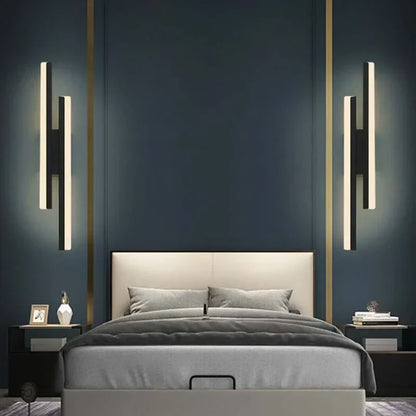 DecorBites™ Black 12W LED Wall Sconce Lamp for Bedroom & Living Room