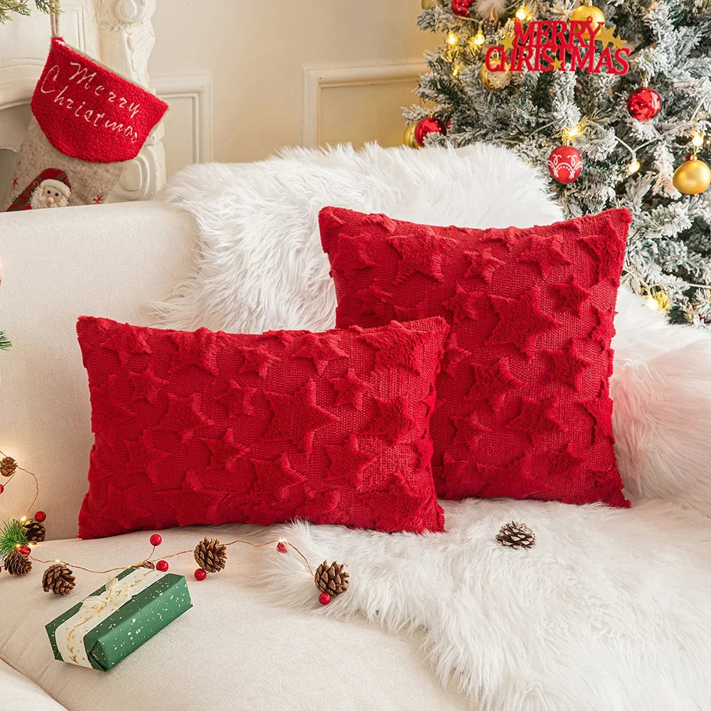 DecorBites™ Christmas Plush Pillow Case Set - Festive Holiday Sofa Decor, 2023