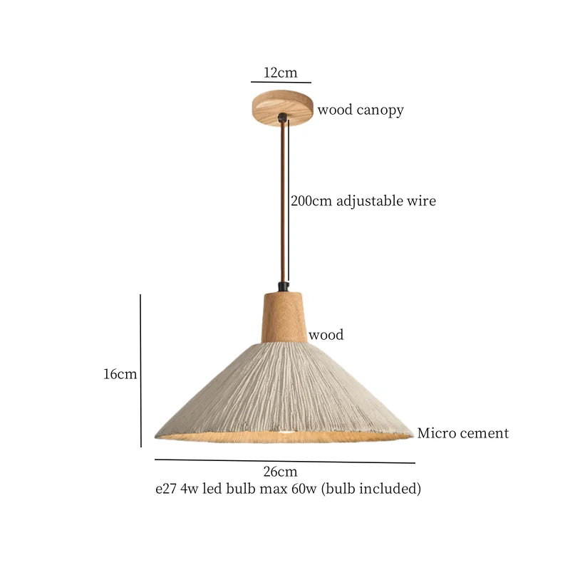 DecorBites™ Cement LED Pendant Lights for Bedroom Living Room Kitchen House Decor