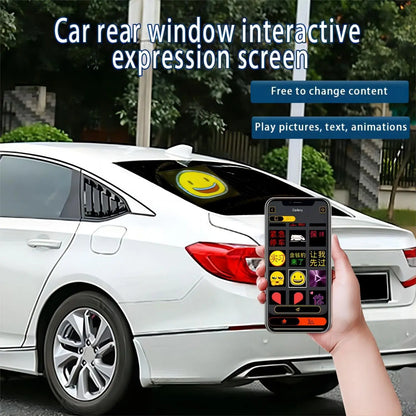 DecorBites™ LED Car Sign Screen with Custom Text Animation - 32x32 Pixel Display