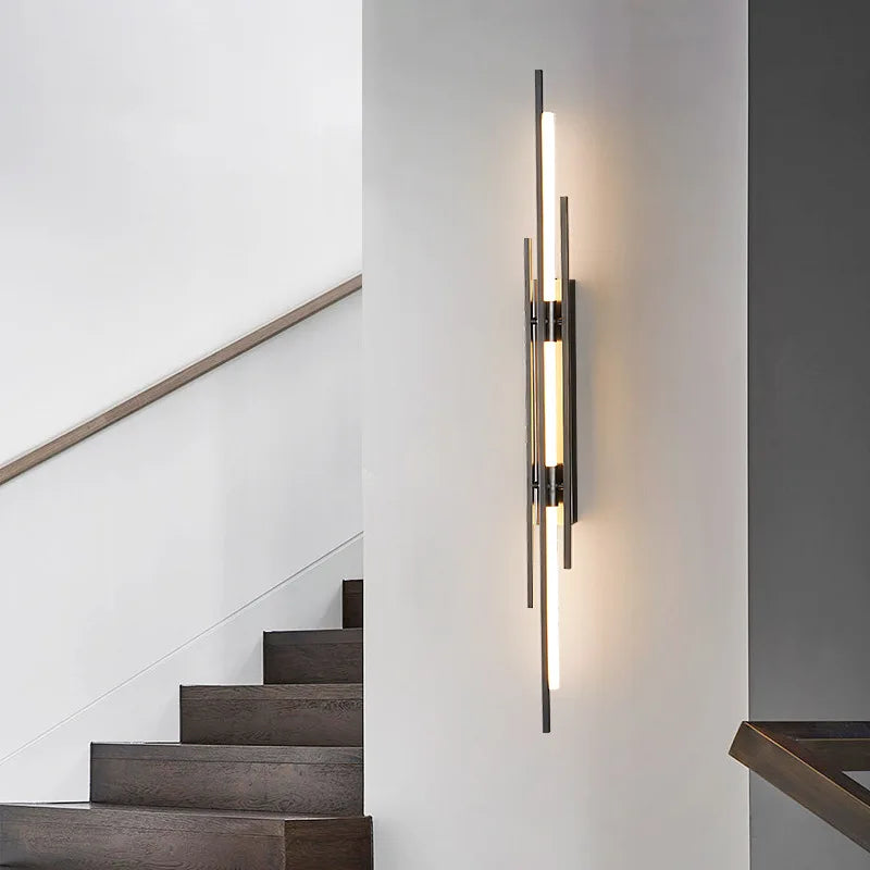 DecorBites™ Acrylic Copper Wall Sconce 80/100cm Minimalist Living Room Lights