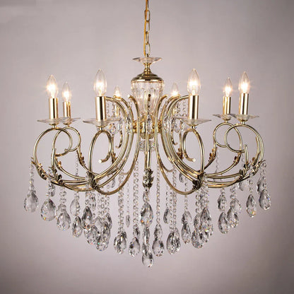 DecorBites™ Crystal Chandelier Gold Chrom Nordic LED Luxury Lighting