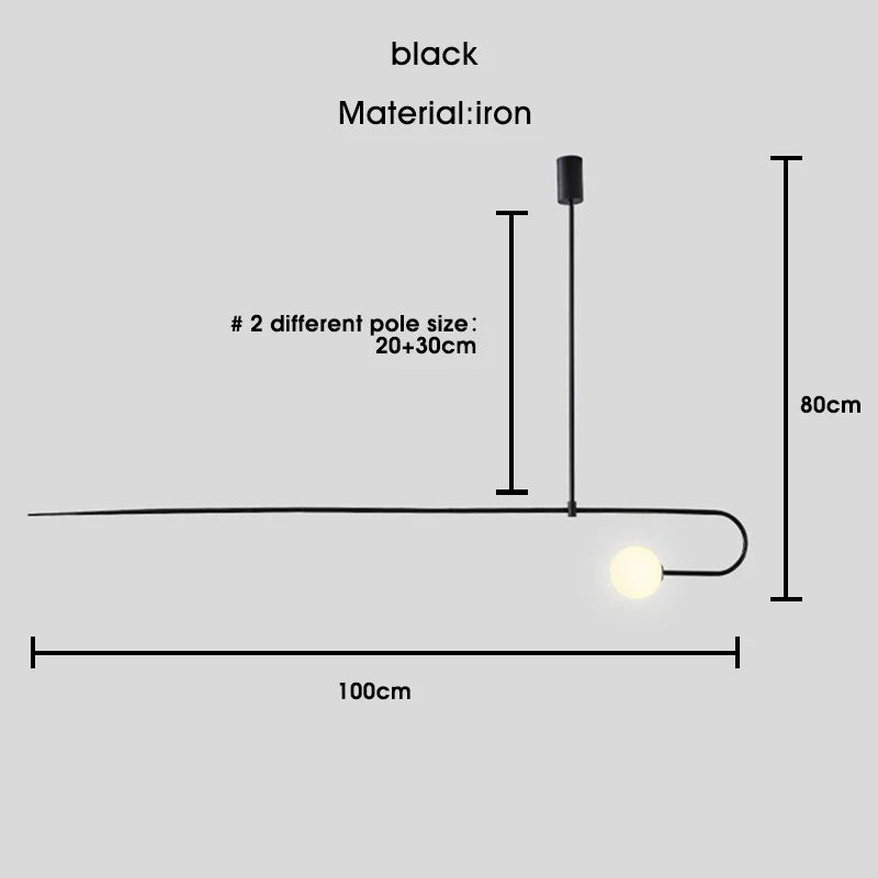 DecorBites™ Black Gold Chandelier Pendant Nordic Modern Lamp