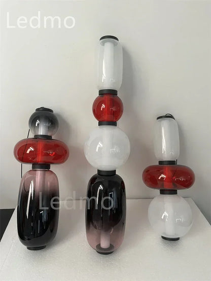 DecorBites™ Candy Glass Ceiling Hanging Chandelier for Loft Living Room