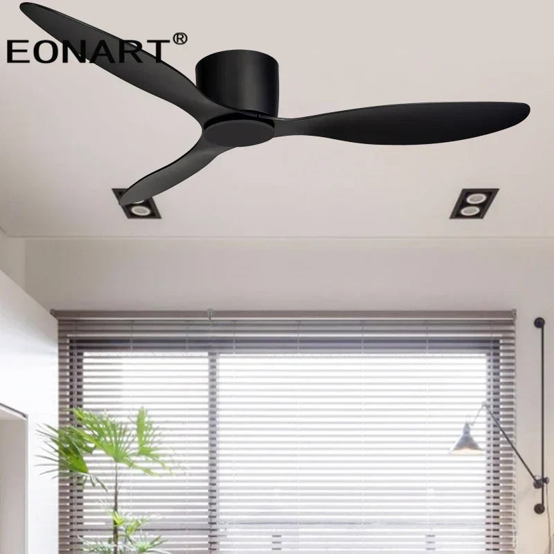 DecorBites™ 42-Inch Black Ceiling Fan with LED Light & Remote Control
