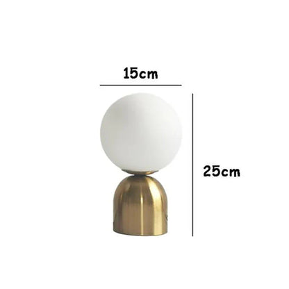 DecorBites™ Black Iron Glass Ball Table Lamps - Nordic LED Lighting Fixture for Home Decor