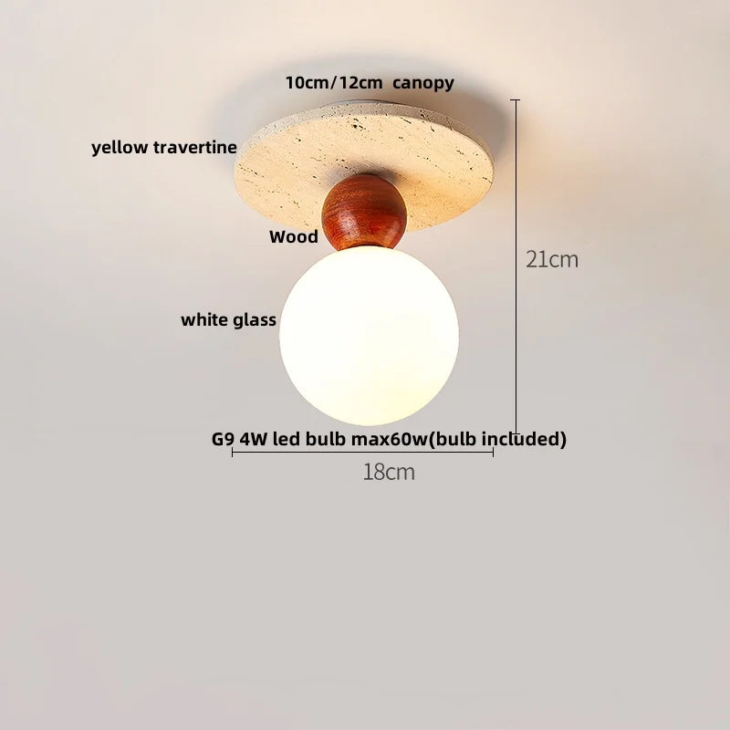 DecorBites™ LED Ceiling Lights Modern Style Balcony Living Room Cave Stone Decor