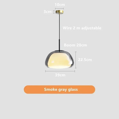 DecorBites™ Glass Jelly Pendant Lamp: Minimalist Luxury Design for Home Living Room Bedroom