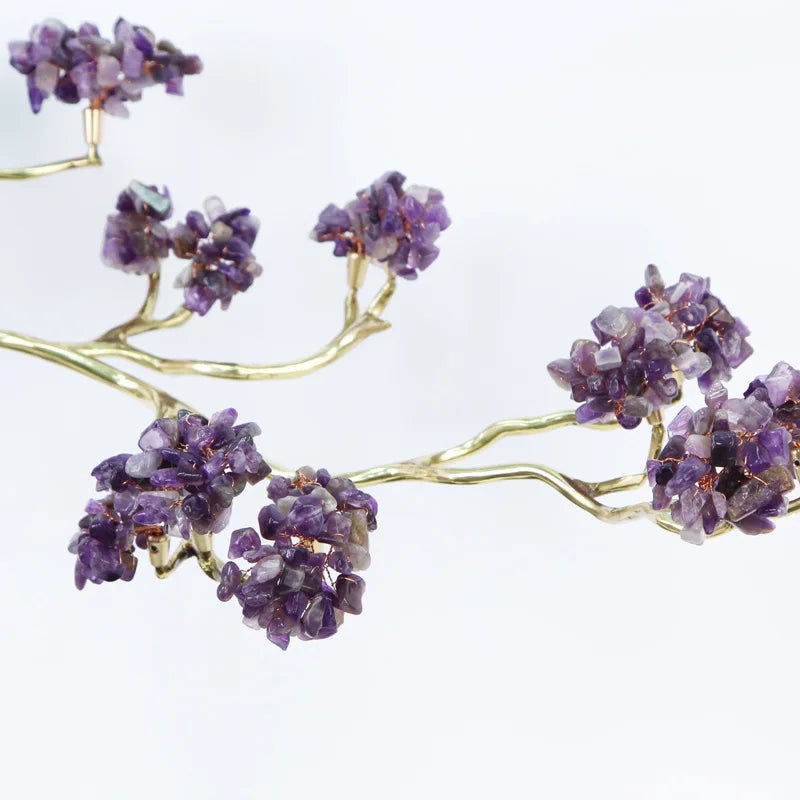 DecorBites™ Crystal & Brass Decorative Sculpture figurines for Room Decoration