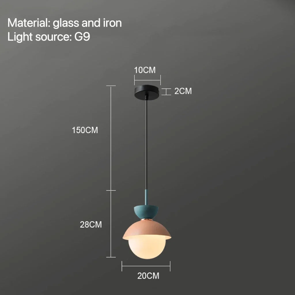 DecorBites™ Glass Ball Pendant Lamp: Modern Nordic Light Fixture for Home Decor, Kitchen, Dining, Bedroom