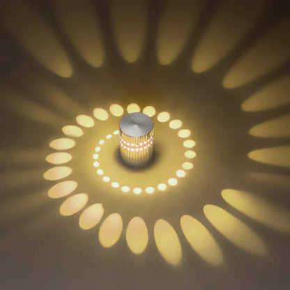 DecorBites™ LED Spiral Wall Light with RGB Remote Control - Home Decor Art Lamp