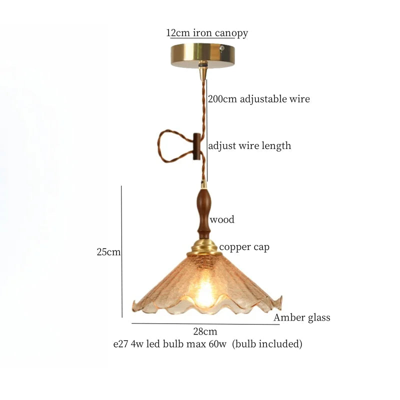 DecorBites™ Cracked Glass LED Pendant Lights for Home Decor, Restaurant, Living Room, Kitchen