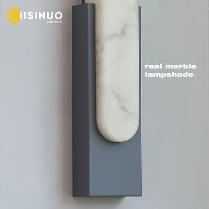DecorBites™ 19.6＂LED Marble Wall Sconce - Modern Indoor Bedside Lighting for Living Room