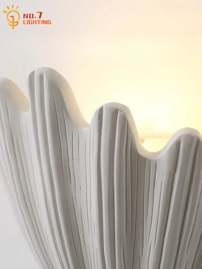 DecorBites™ French Medieval Shell Gypsum Wall Lamp LED G9 Designer Retro for Living Room & Bedroom