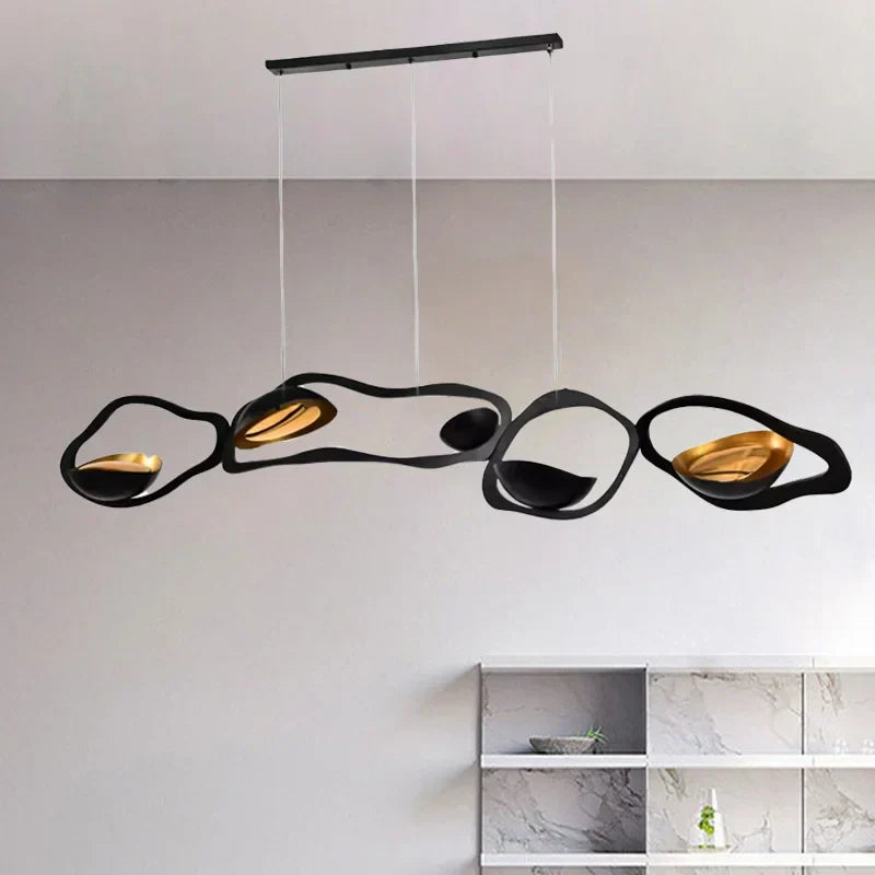 DecorBites™ Black Stainless Steel Chandelier LED - Modern Luxury Design for Living Room