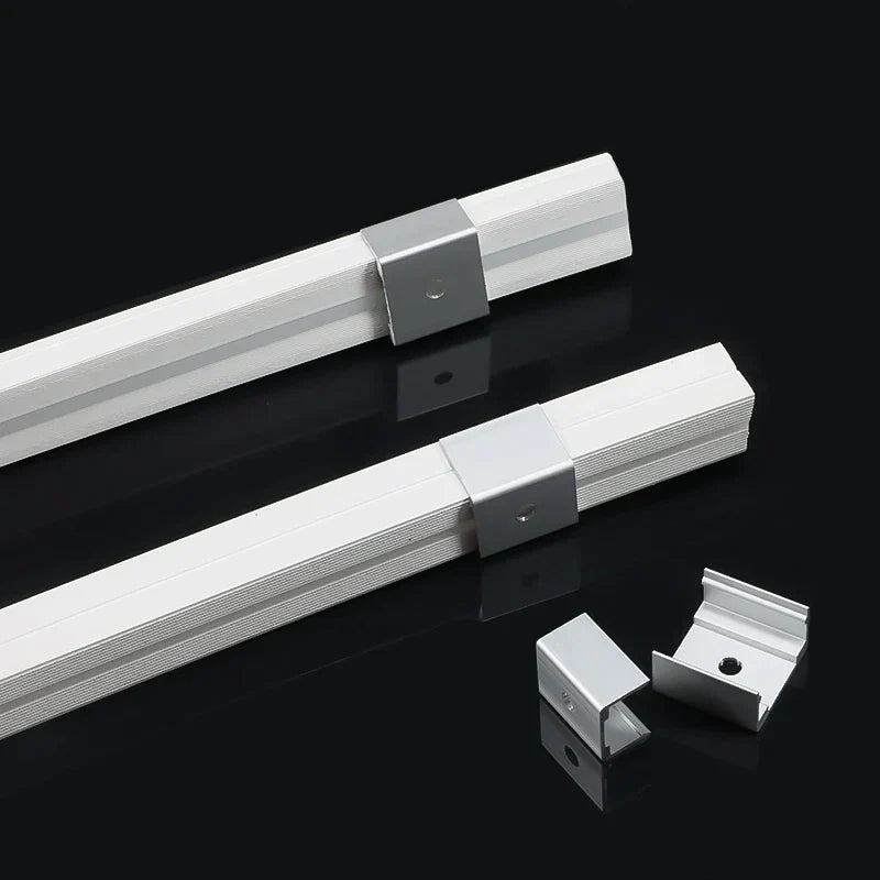 DecorBites™ LED Silicone Tube Profile Connector Clip Plug Neon Strip Lights End Cap Kit