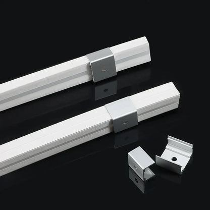 DecorBites™ LED Silicone Tube Profile Connector Clip Plug Neon Strip Lights End Cap Kit