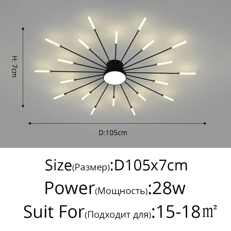 DecorBites™ LED Chandelier for Modern Living Kids Room Bedroom Hall Lighting Decor