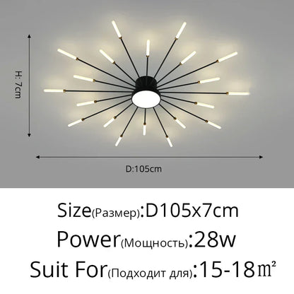 DecorBites™ LED Chandelier for Modern Living Kids Room Bedroom Hall Lighting Decor